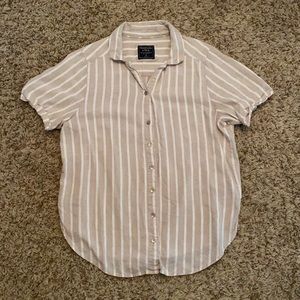 Abercrombie & Fitch Striped Linen Shirt